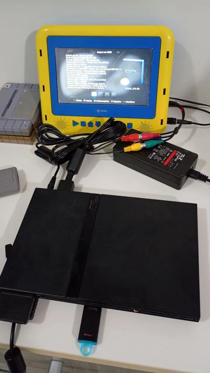 PS2 com 2 controles e 15 jogos à sua escolha  - Foto 2