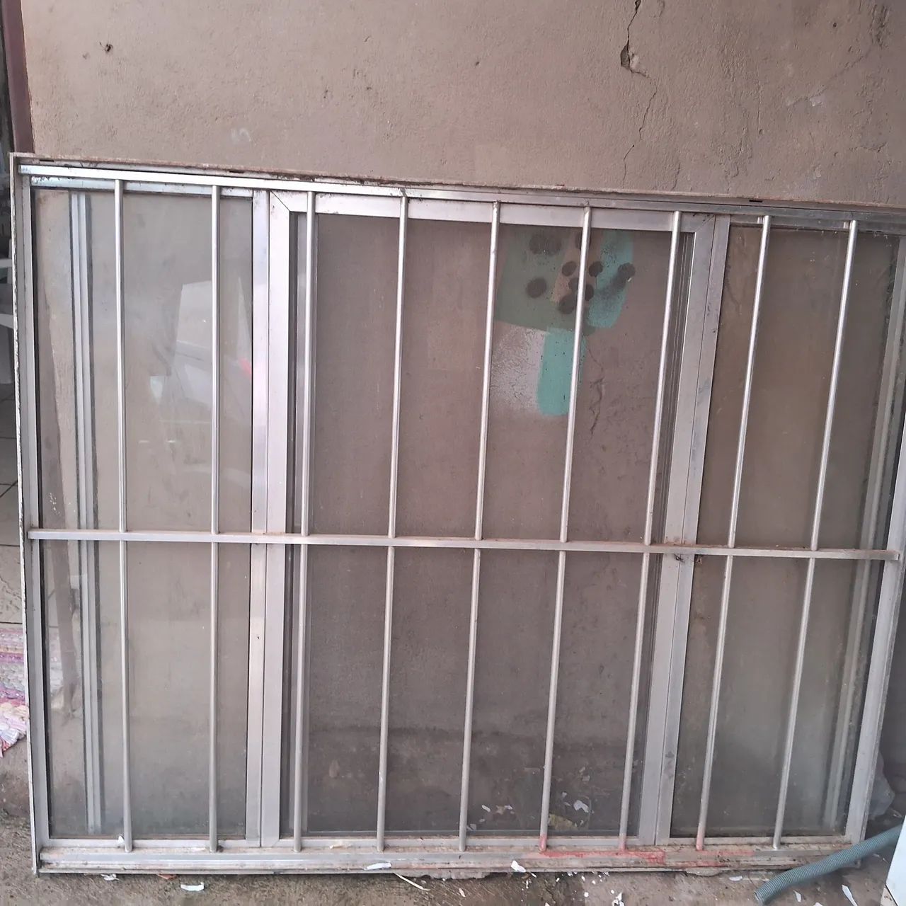 Janela de inox 2 folhas 