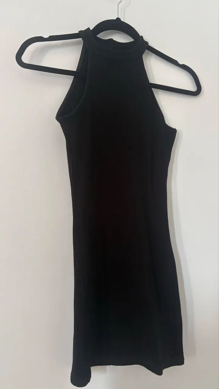 Vestido justo, preto, P - Foto 3