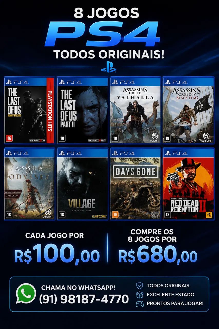 8 jogos ps4