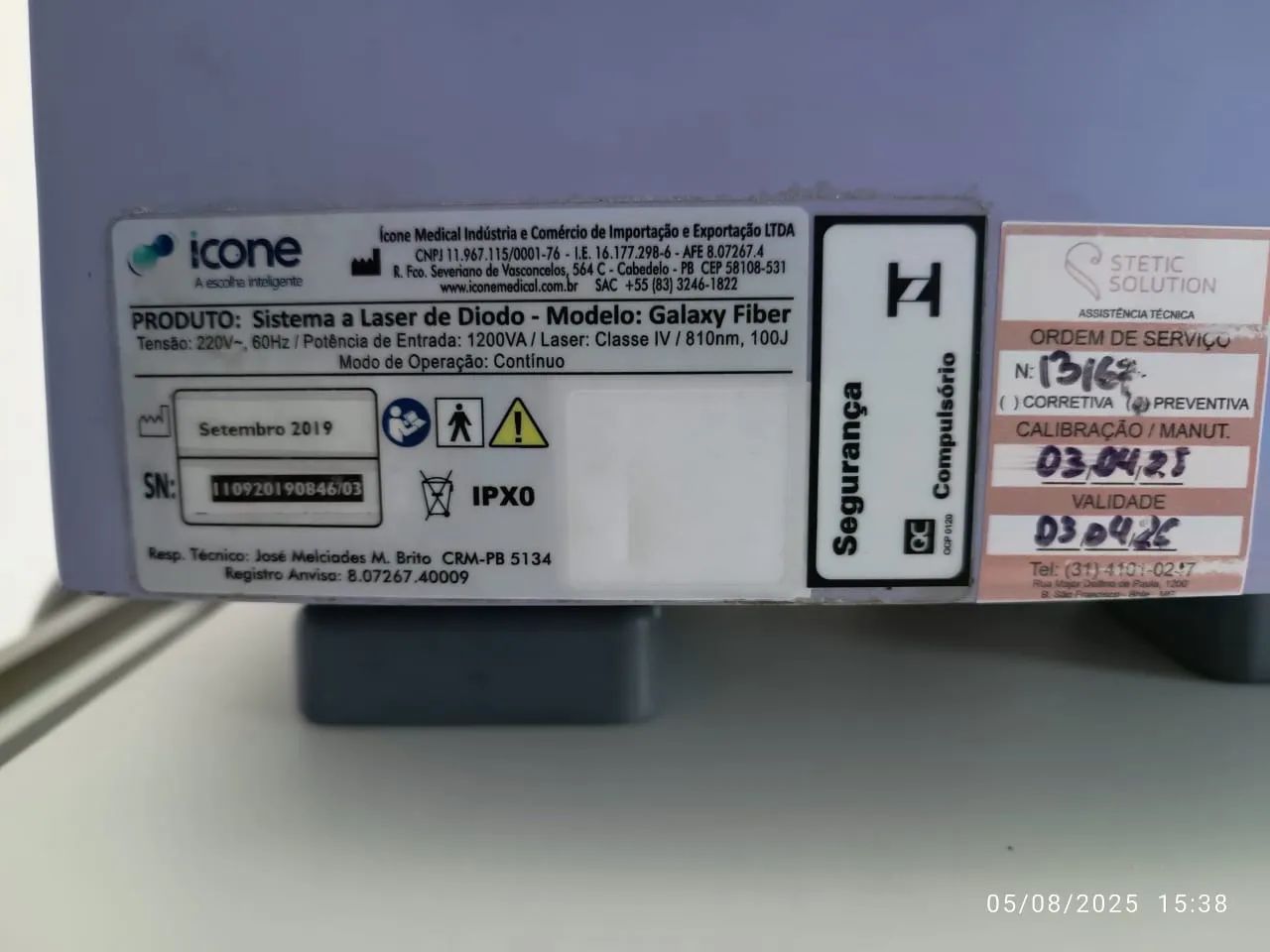 Aparelho de depilação a laser GALAXY FIBER - Foto 4