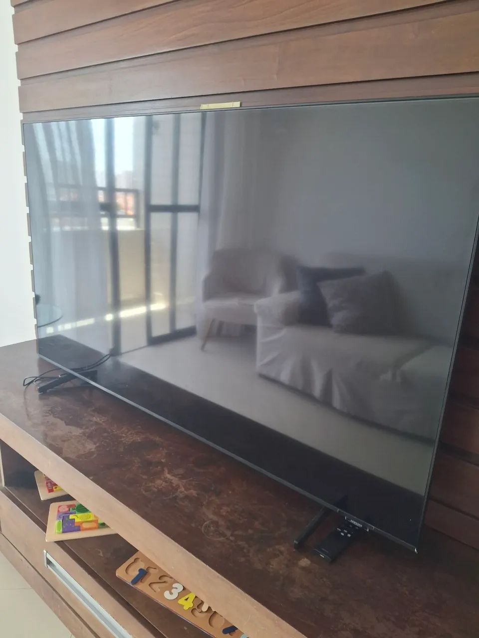 Tv samsung 4k display quebrado