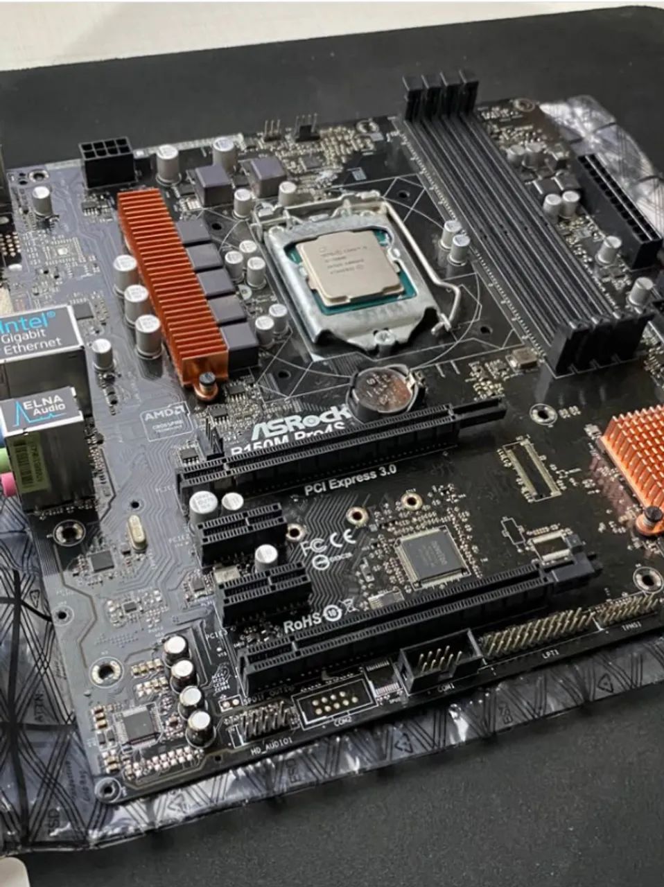 Placa mãe B150M PRO4S DDR4 4 Slots de memória Processador I5-7600K 3.80GHZ - Foto 3