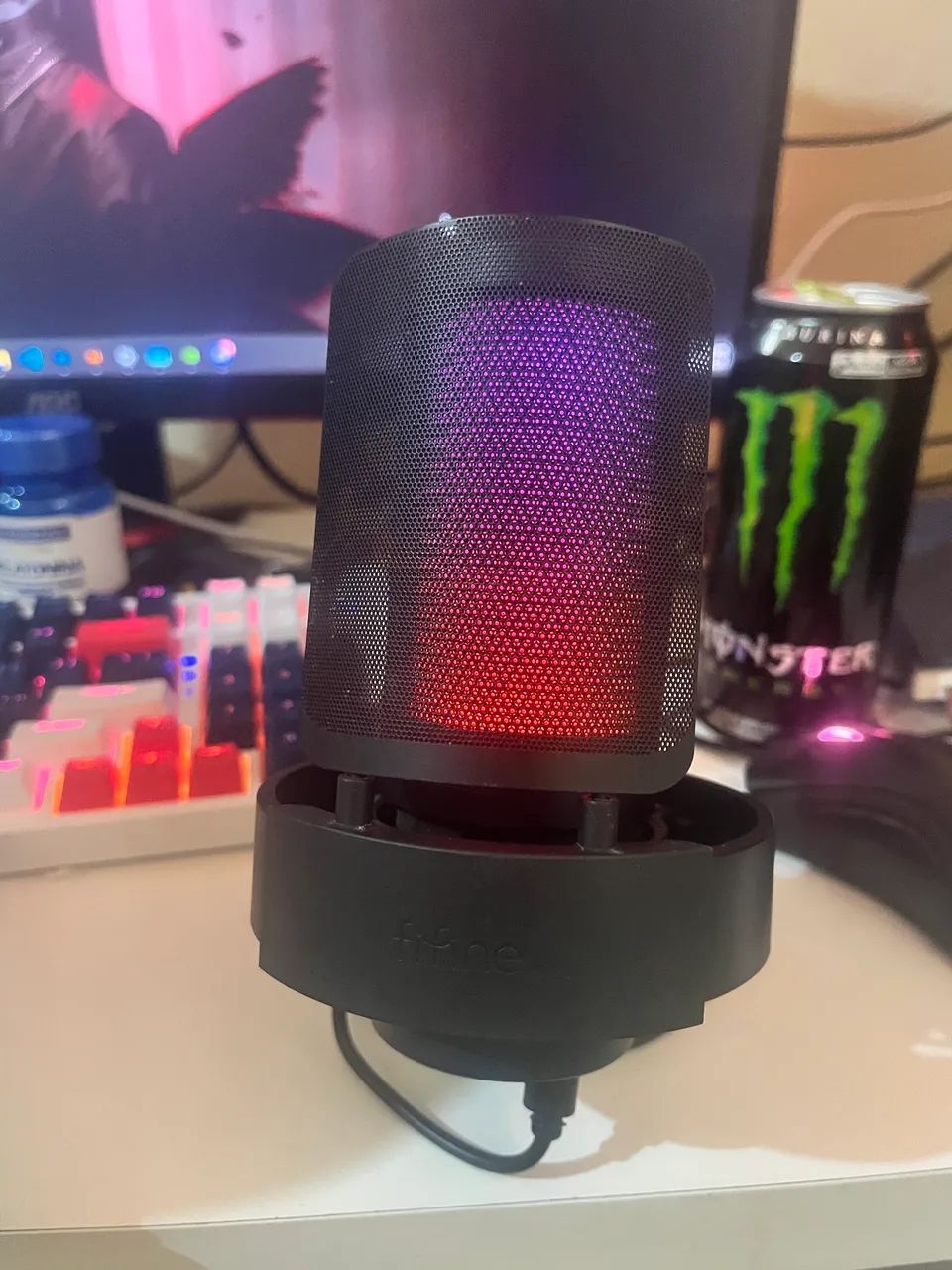 Microfone Gamer FIFINE A8 + braço articulado - Foto 2