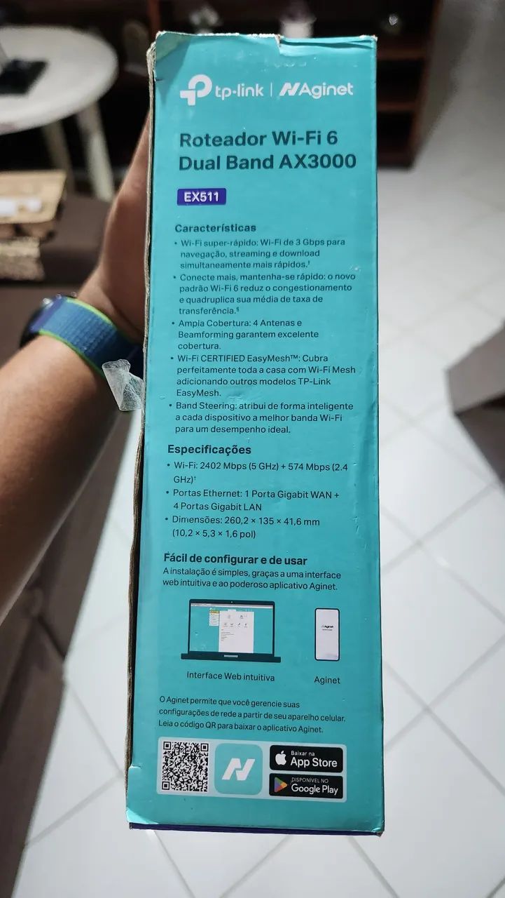 ROTEADOR WIFI6 DUAL BAND AX3000