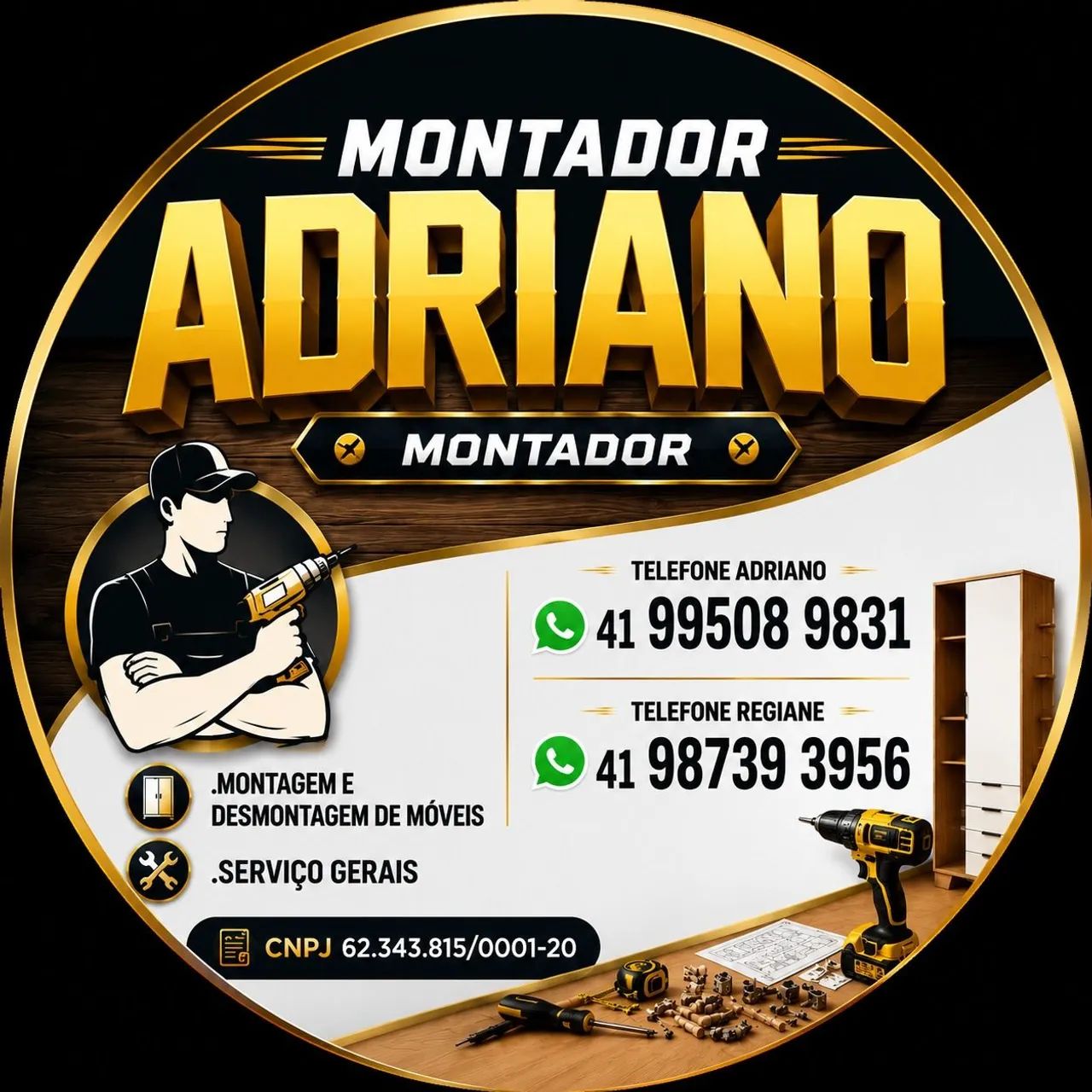 Montador de móveis e marido de aluguel 