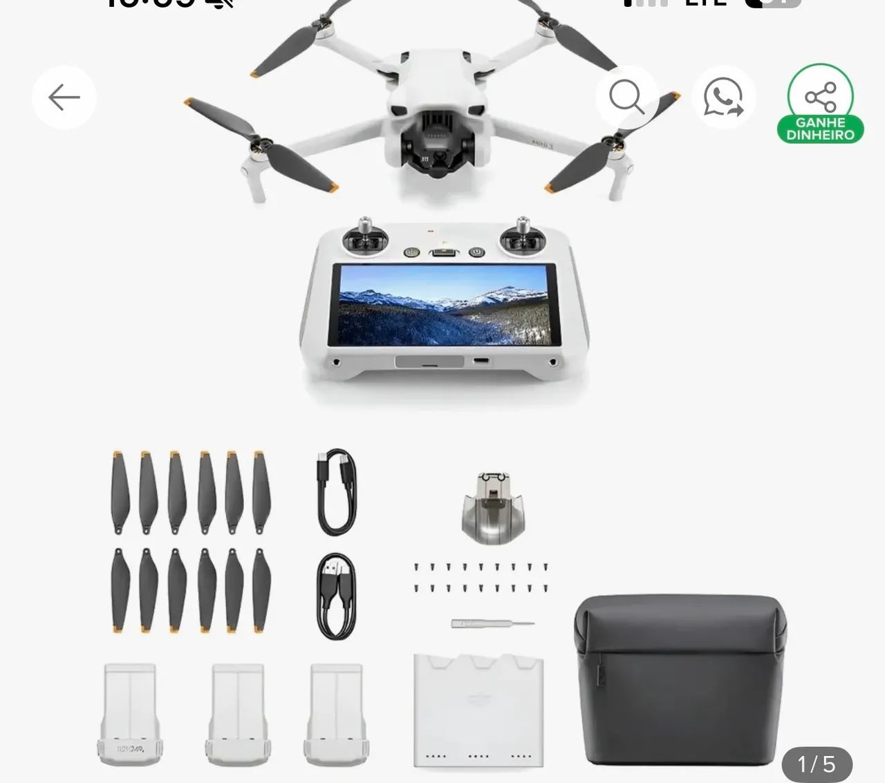 Drone dji mini 3 combo fly more