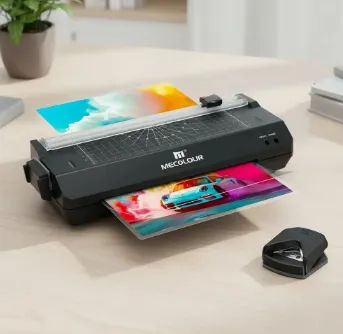 Plastificadora Laminadora A4 3x1 quente e frio + Guilhotina a4 - Foto 5