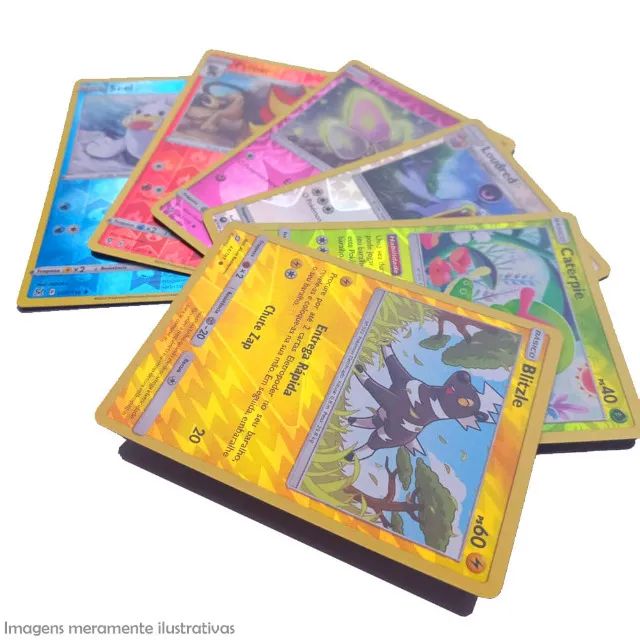 Kit com 200 cartas pokemon com 15 cartas brilhantes - Foto 3
