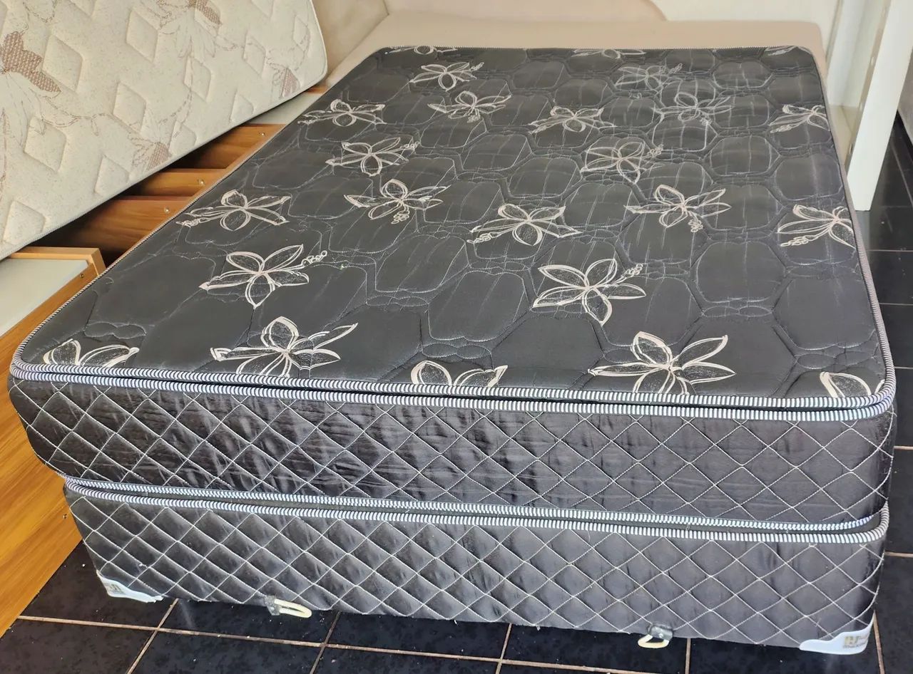 Cama box casal colchão e base box 1,38x1,88 - Foto 2