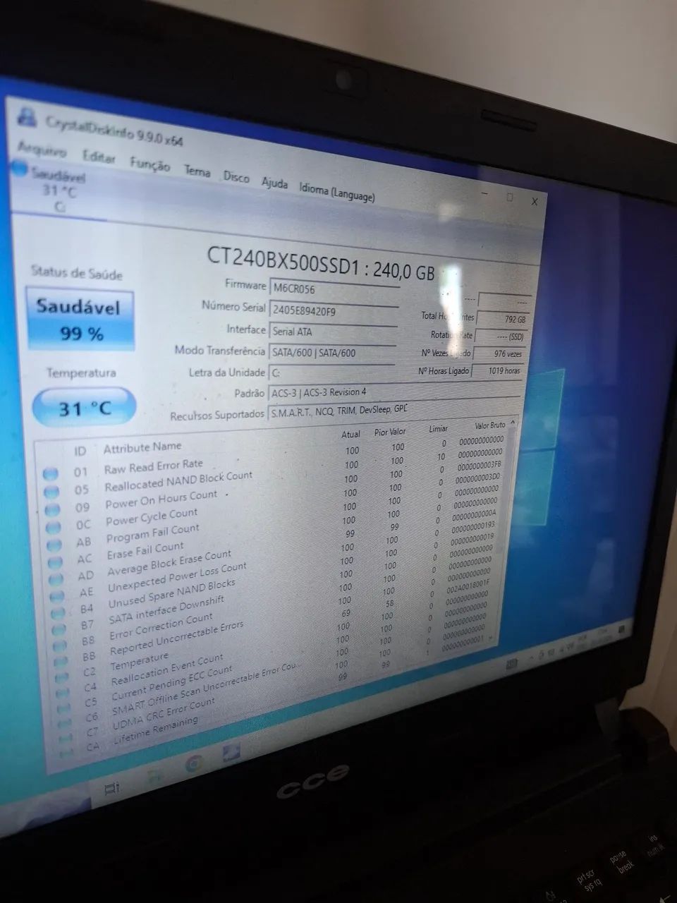 Notebook cce i3 ssd 240 gb 4gb ram - Foto 2