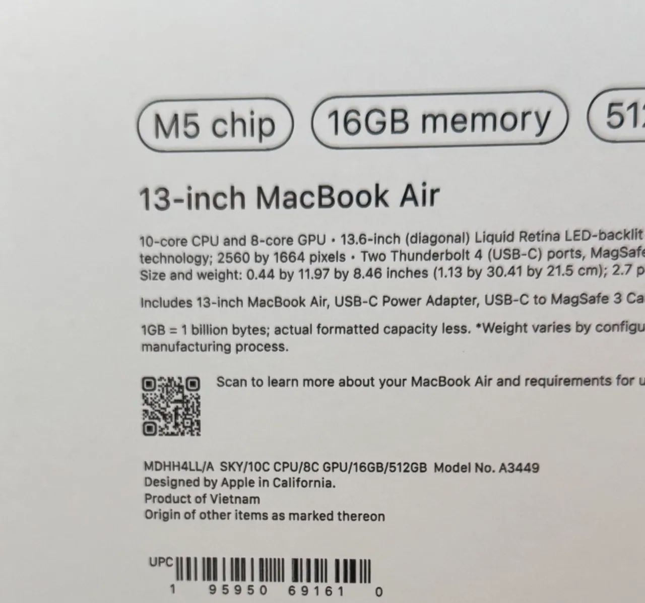 MacBook Air M5 16GB/ 512SSD - Foto 2