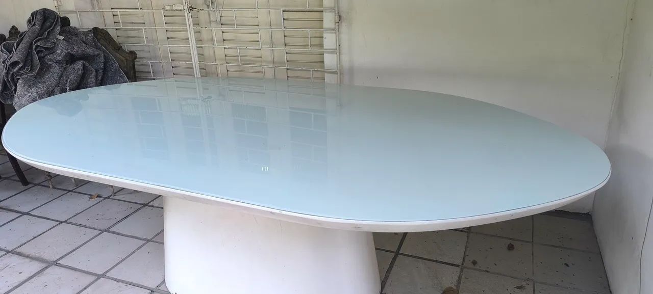 MESA JANTAR COM TAMPO DE VIDRO - Foto 3