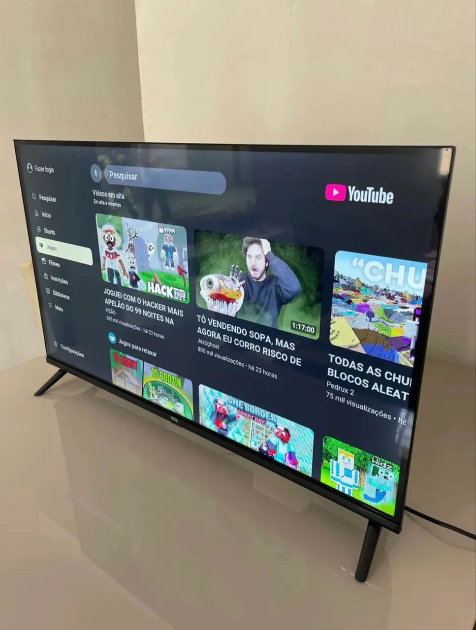 Tv Smart 32 Polegadas TCL Android Bluetooth Borda Infinita - Novíssima - Foto 2