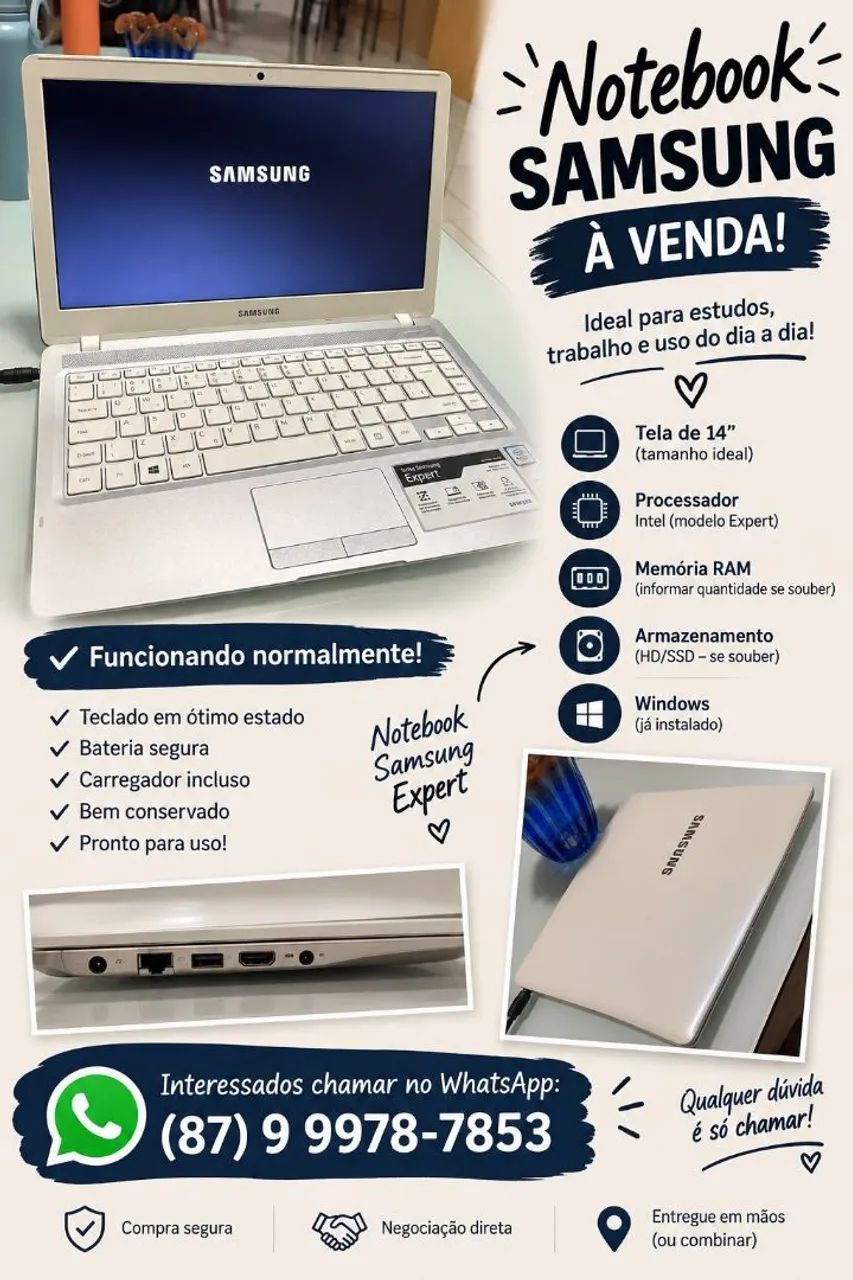 Notebook Samsung 