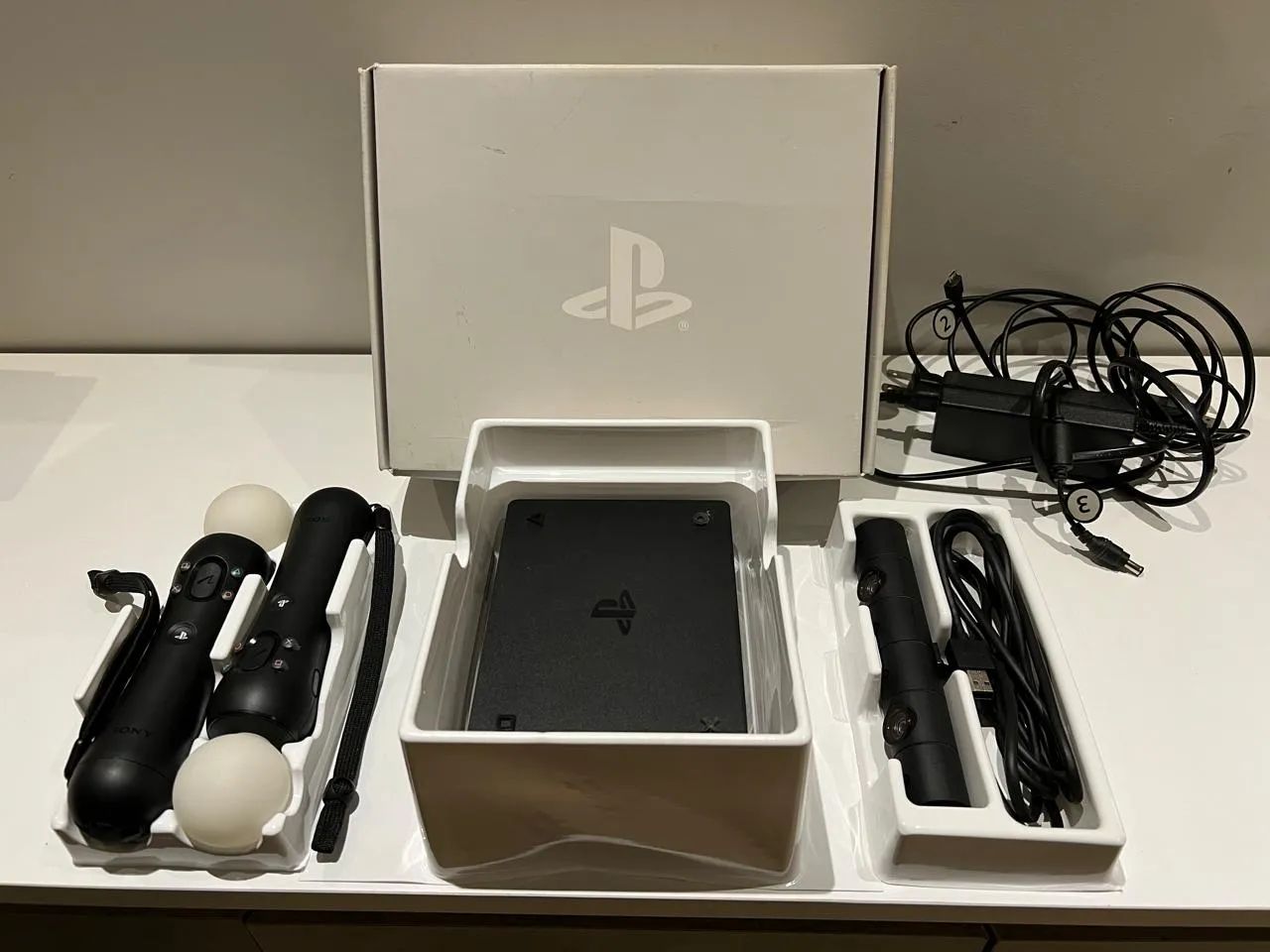 Óculos de realidade virtual PlayStation VR1 completo - Foto 4