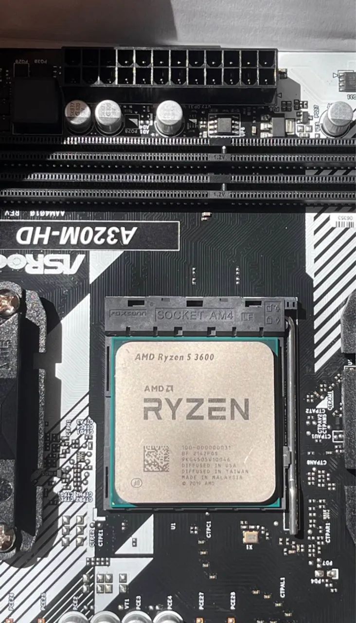 Ryzen 5 3600 + Placa Mãe A320M - Foto 2