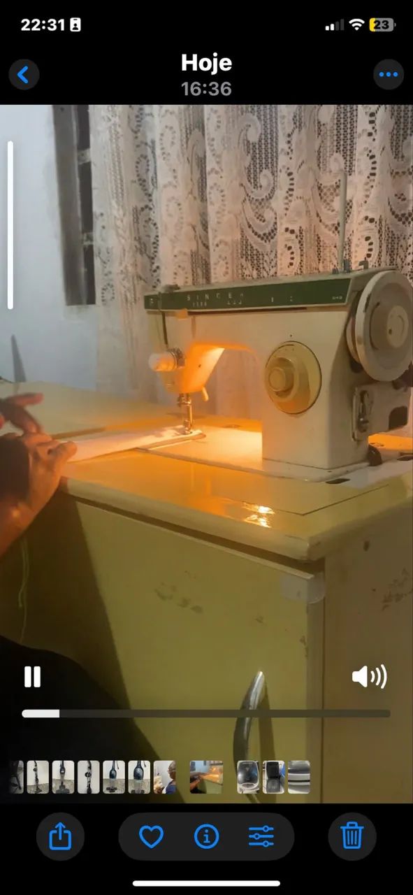 Máquina de costura com gabinete  - Foto 5