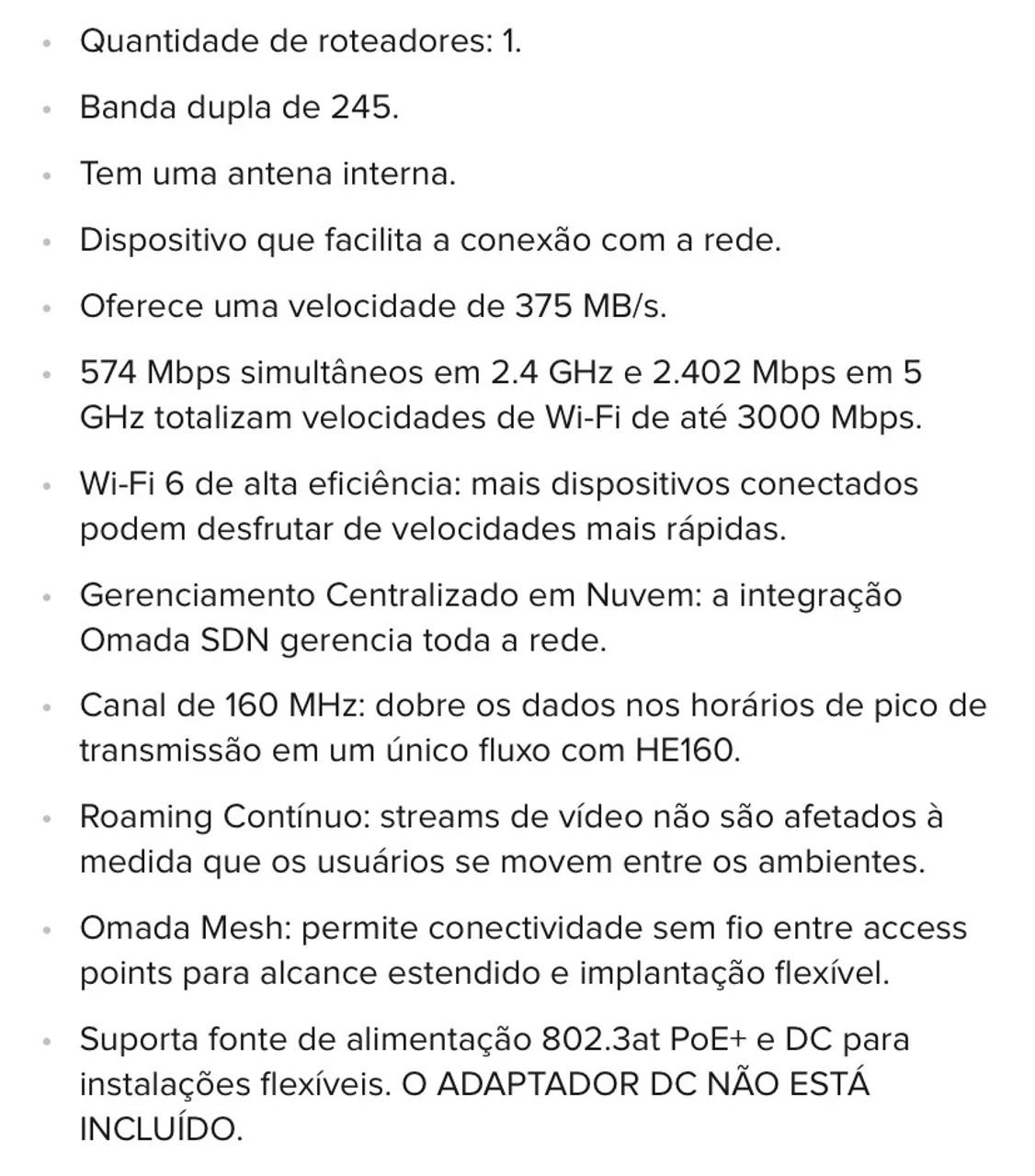 Access Point Tp-Link Eap613 Ax1800 Wi-Fi 6 - Foto 4