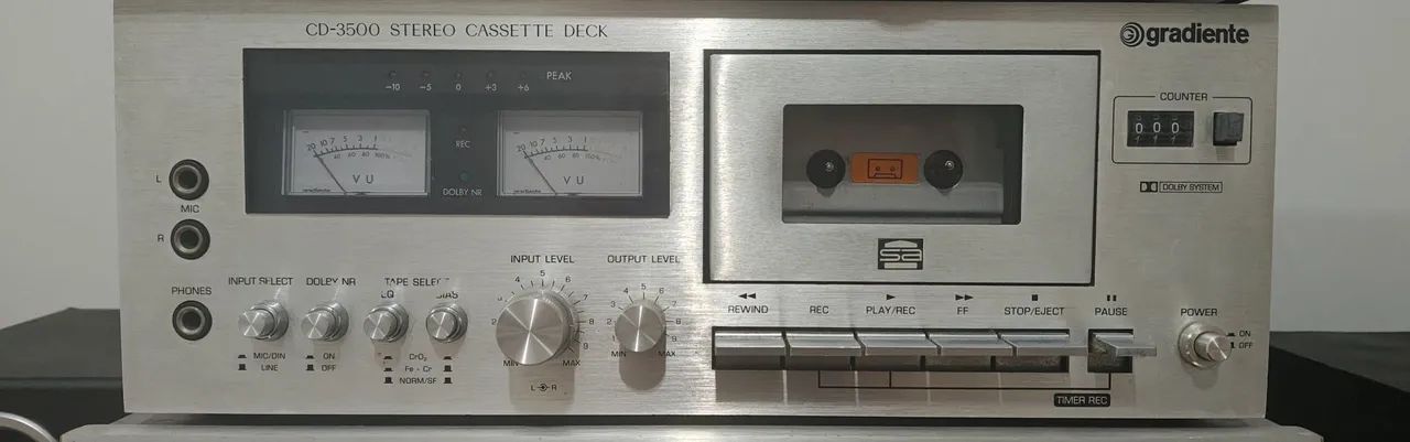 Vendo tape deck gradiente CP3500 LINDO! - Foto 2
