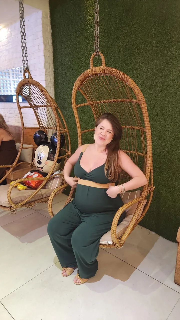 Macacao verde para grávida - marca A Gestante - Foto 2