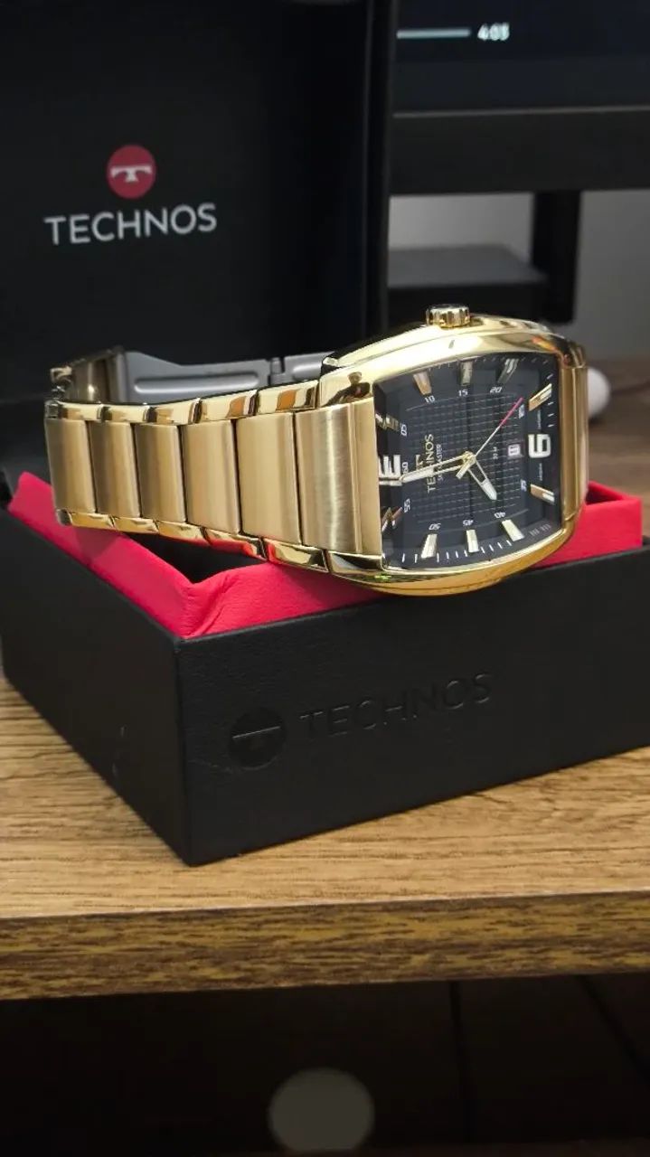 Relógio Technos Masculino Dourado Skymaster 2115MWJ1P - Foto 2