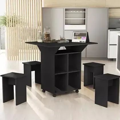 Mesa Tampo Dobrável 4 Bancos - Foto 3