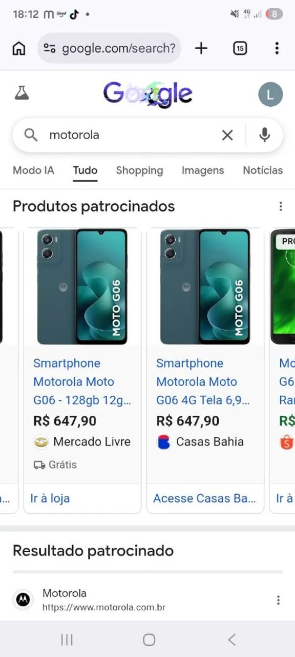CELULAR MOTOROLA G06