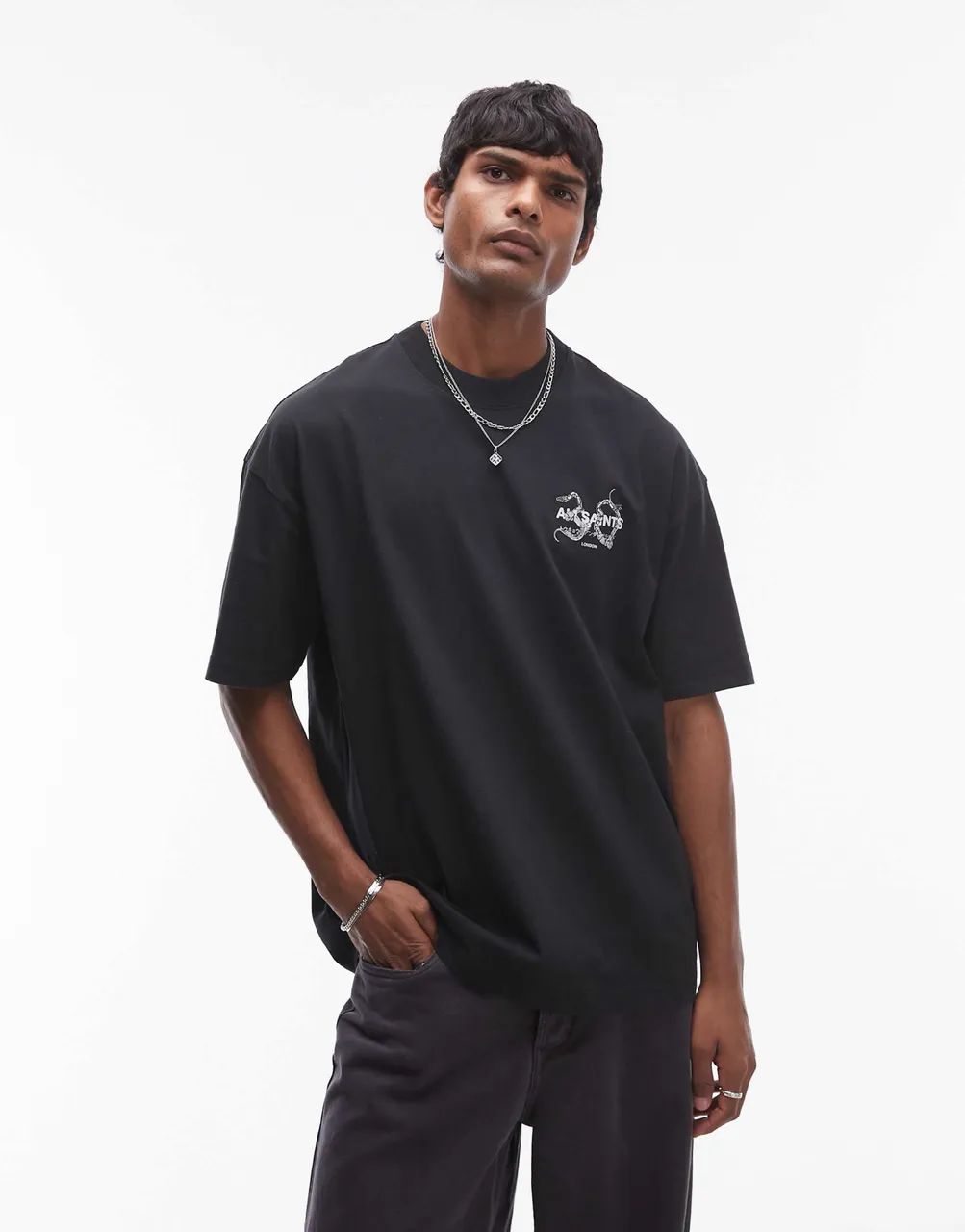 Camisa All Saints preta nova com etiqueta  - Foto 5