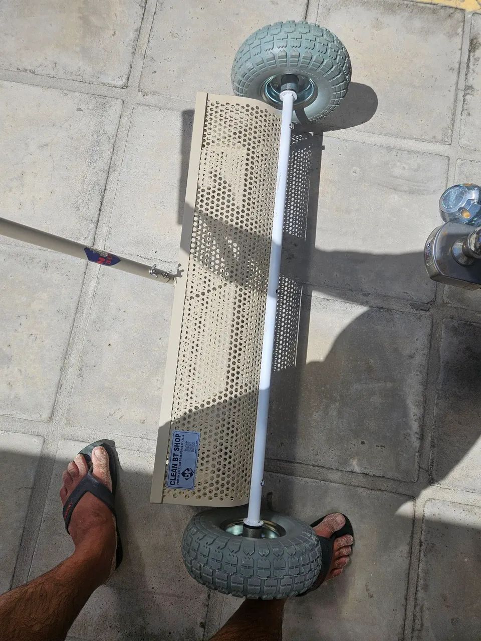 Eco Peneira em aço inox 304 e rodas para detectorismo  - Foto 2
