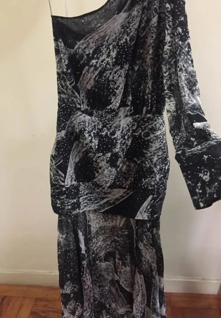 Vestido Le Lis Blanc Clara Moonfire Seda - Foto 2