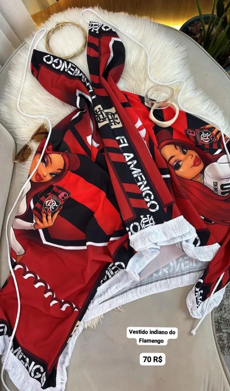Vestido indiano do Flamengo 