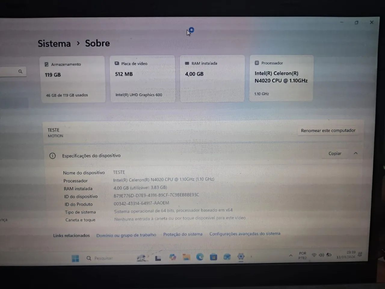 NOTBOOK POSITIVO - Foto 2
