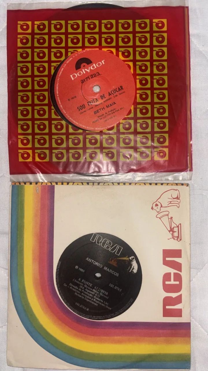 Kit 10 discos mini vinil clássicos  - Foto 2
