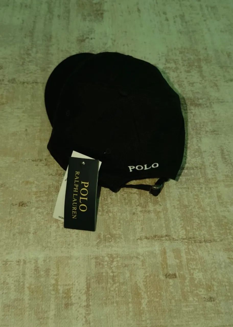 Boné Polo Preto com Bordado Branco - Foto 4
