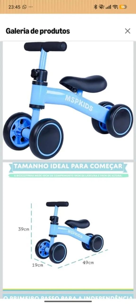 Bicicleta equilíbrio  - Foto 2