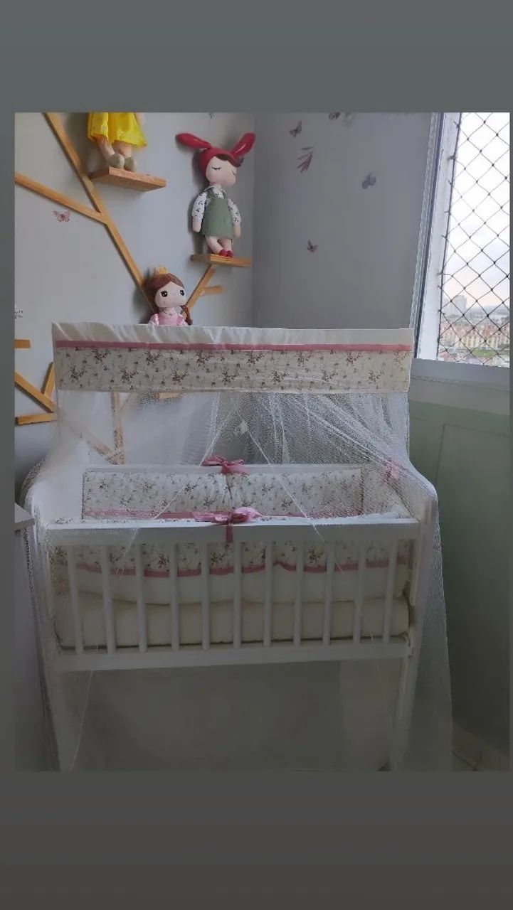 Mini berço com grade móvel  - Foto 3