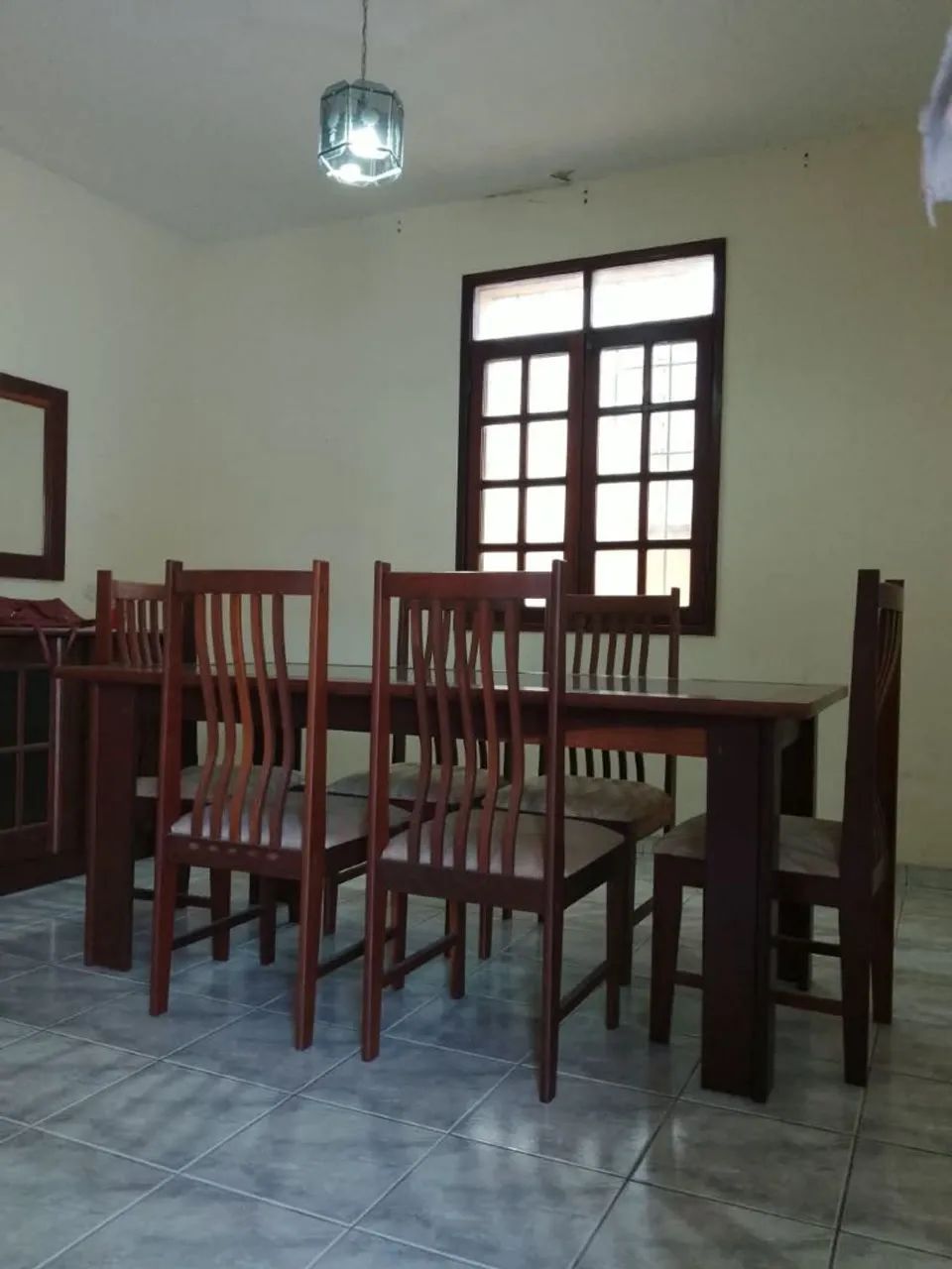 Mesa de jantar com 6 cadeira, madeira maciça - Foto 4
