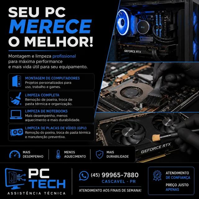? Montagem e Limpeza de Computadores