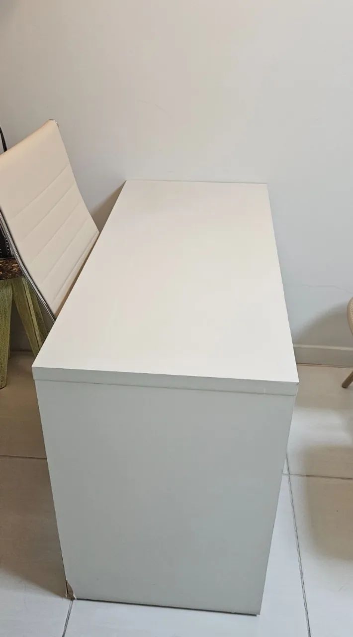 Mesa em mdf com 2 gavetas - Foto 3