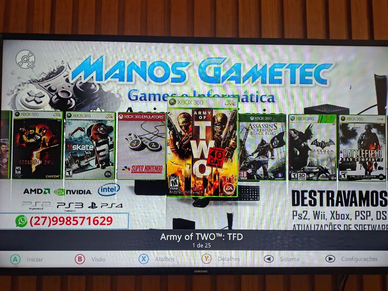 Xbox 360 Slim Desbloqueado  - Foto 2