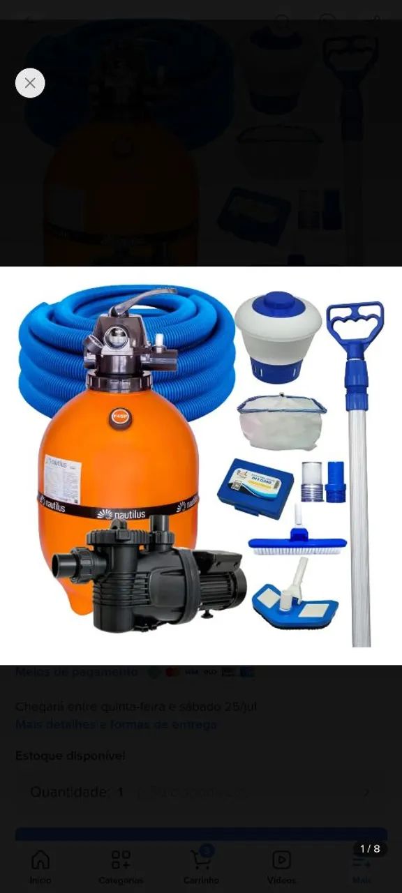Kit filtro e bomba para piscina  - Foto 4