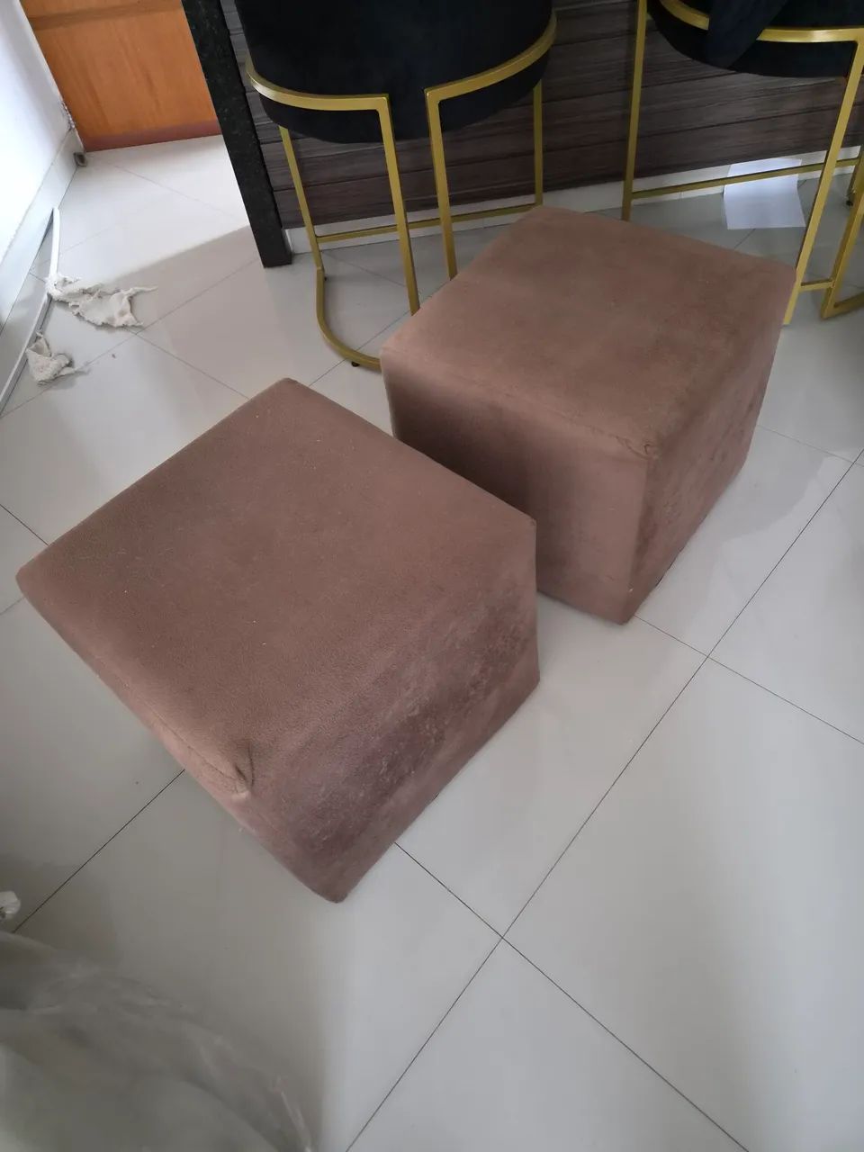 Puff marrom 80x80