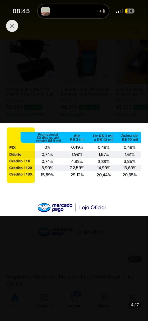 Maquininha de cartão  - Foto 3
