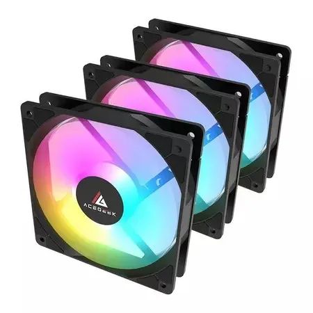 Kit Ventoinhas Rainbow, 3x 120mm - Nova - Foto 4