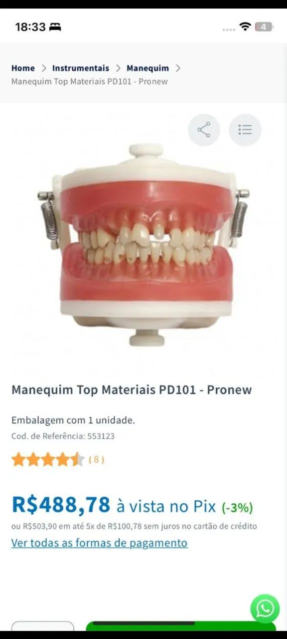 Manequim odontológico/periodontia - Foto 6