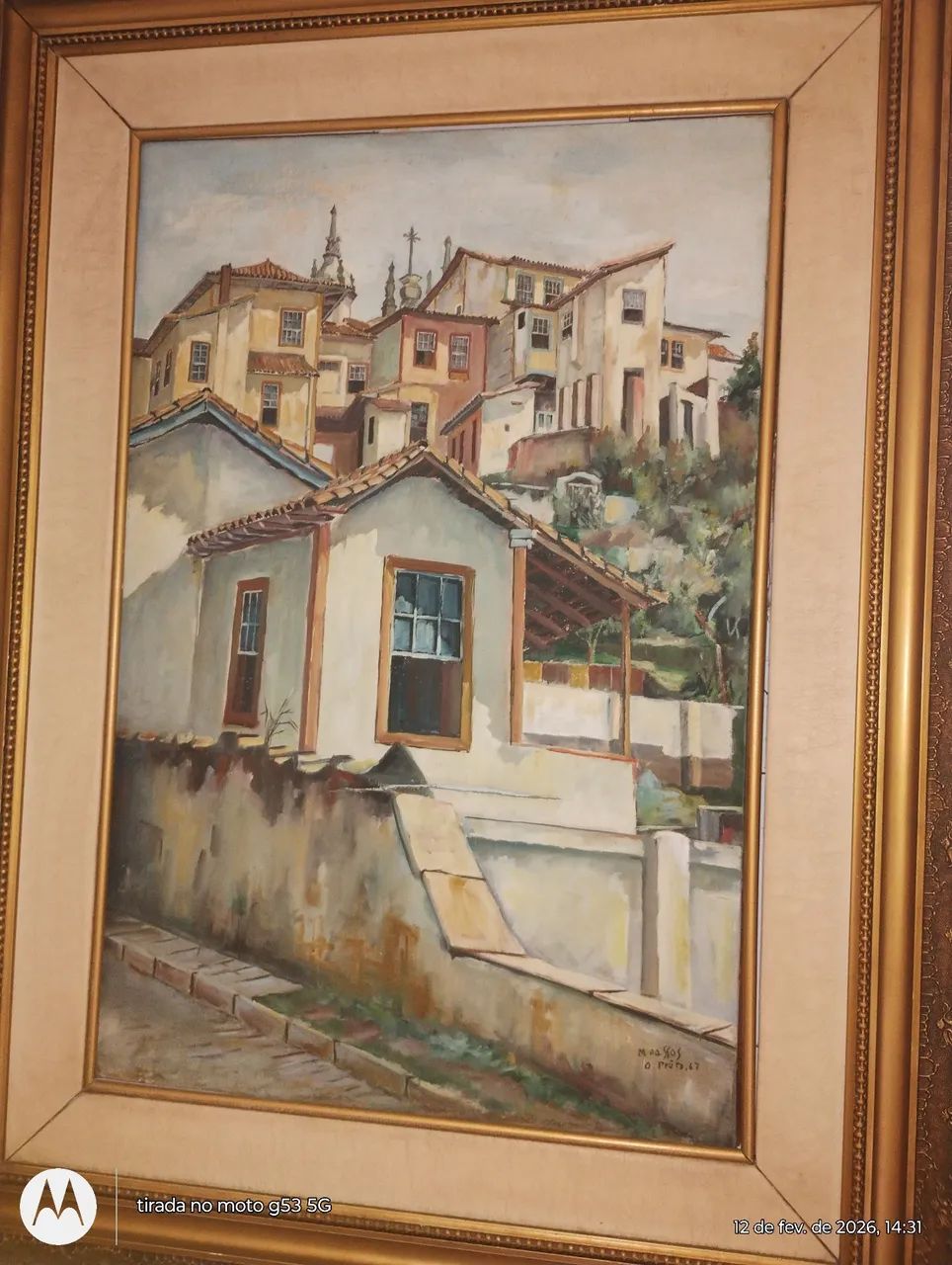 Linda tela óleo 