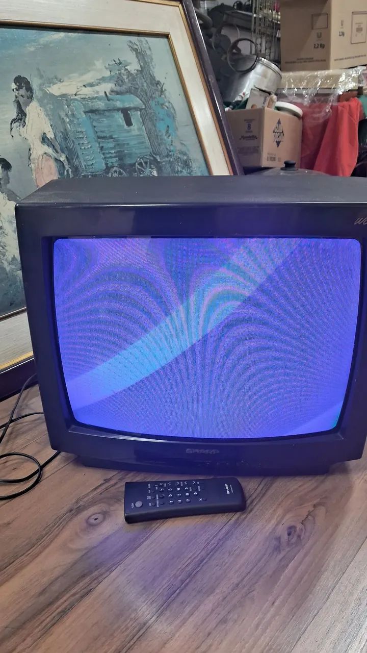 televisor de tubo Sharp, modelo C-20R11 bivolt  - Foto 5