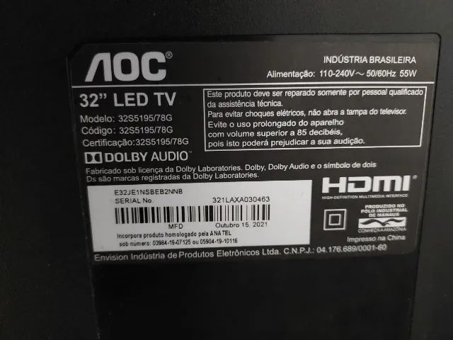 TV AOC 32 - Usada  - Foto 3
