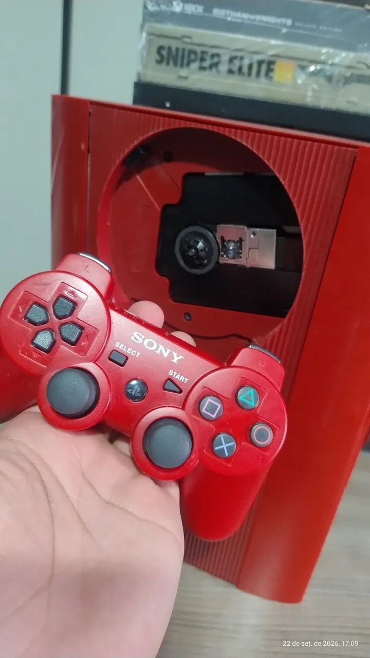PS3 Super Slim Vermelho  - Foto 4